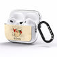 Personalised Vintage Christmas AirPods Pro Clear Case Side Image