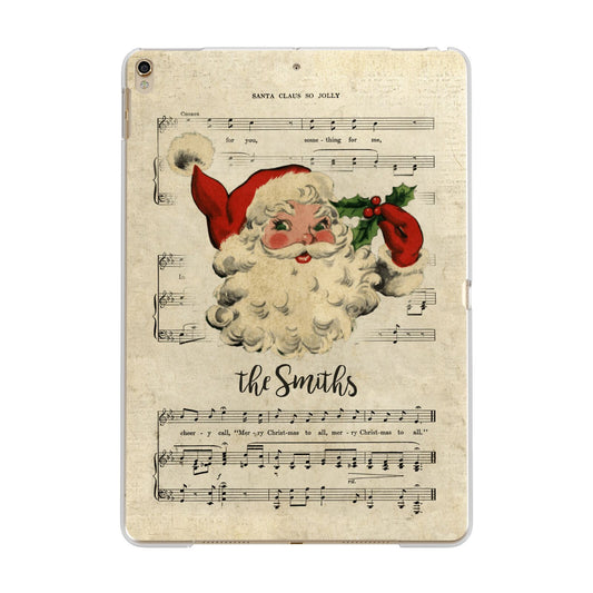 Personalised Vintage Christmas Apple iPad Gold Case