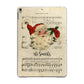 Personalised Vintage Christmas Apple iPad Grey Case