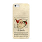 Personalised Vintage Christmas Apple iPhone 5 Case
