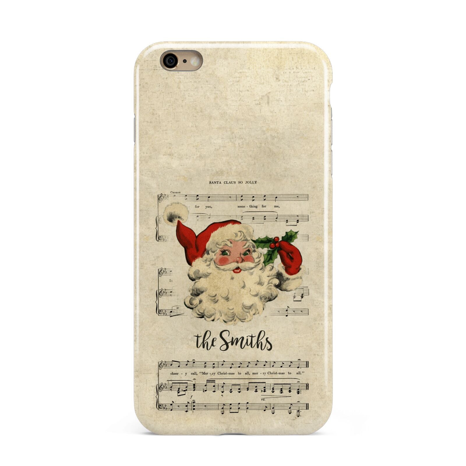 Personalised Vintage Christmas Apple iPhone 6 Plus 3D Tough Case