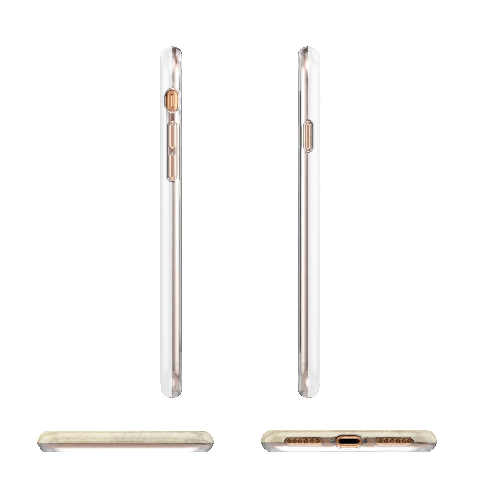 Personalised Vintage Christmas Apple iPhone 7 8 3D Wrap Tough Case Alternative Image Angles