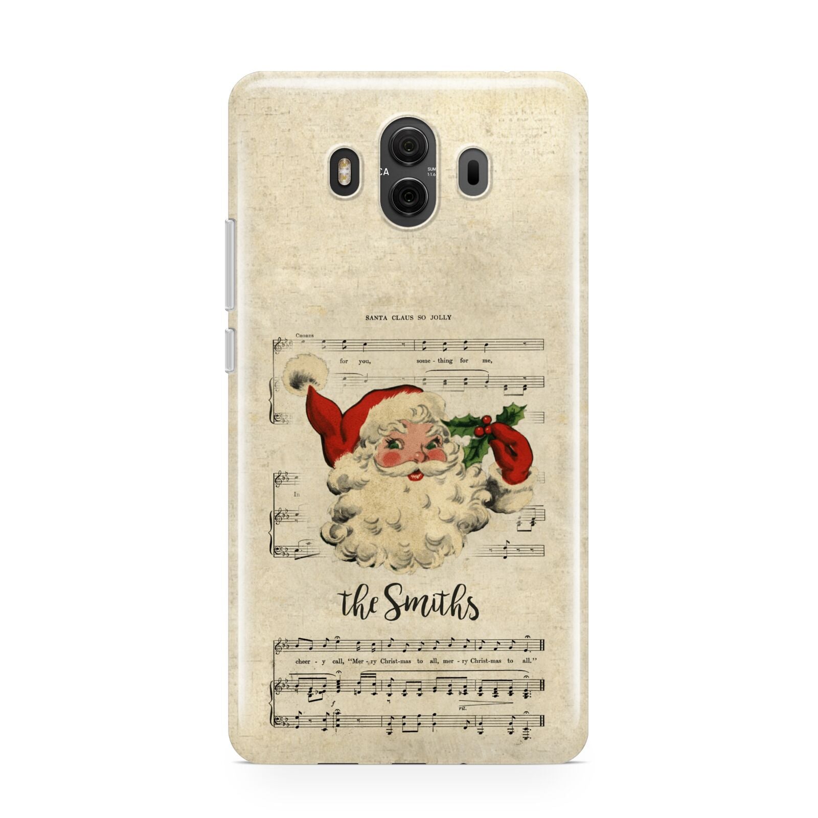 Personalised Vintage Christmas Huawei Mate 10 Protective Phone Case
