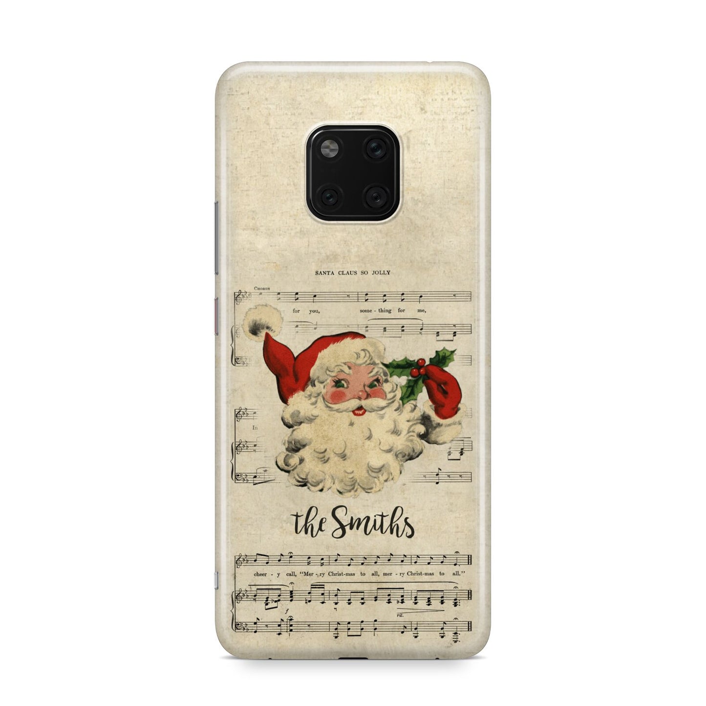 Personalised Vintage Christmas Huawei Mate 20 Pro Phone Case
