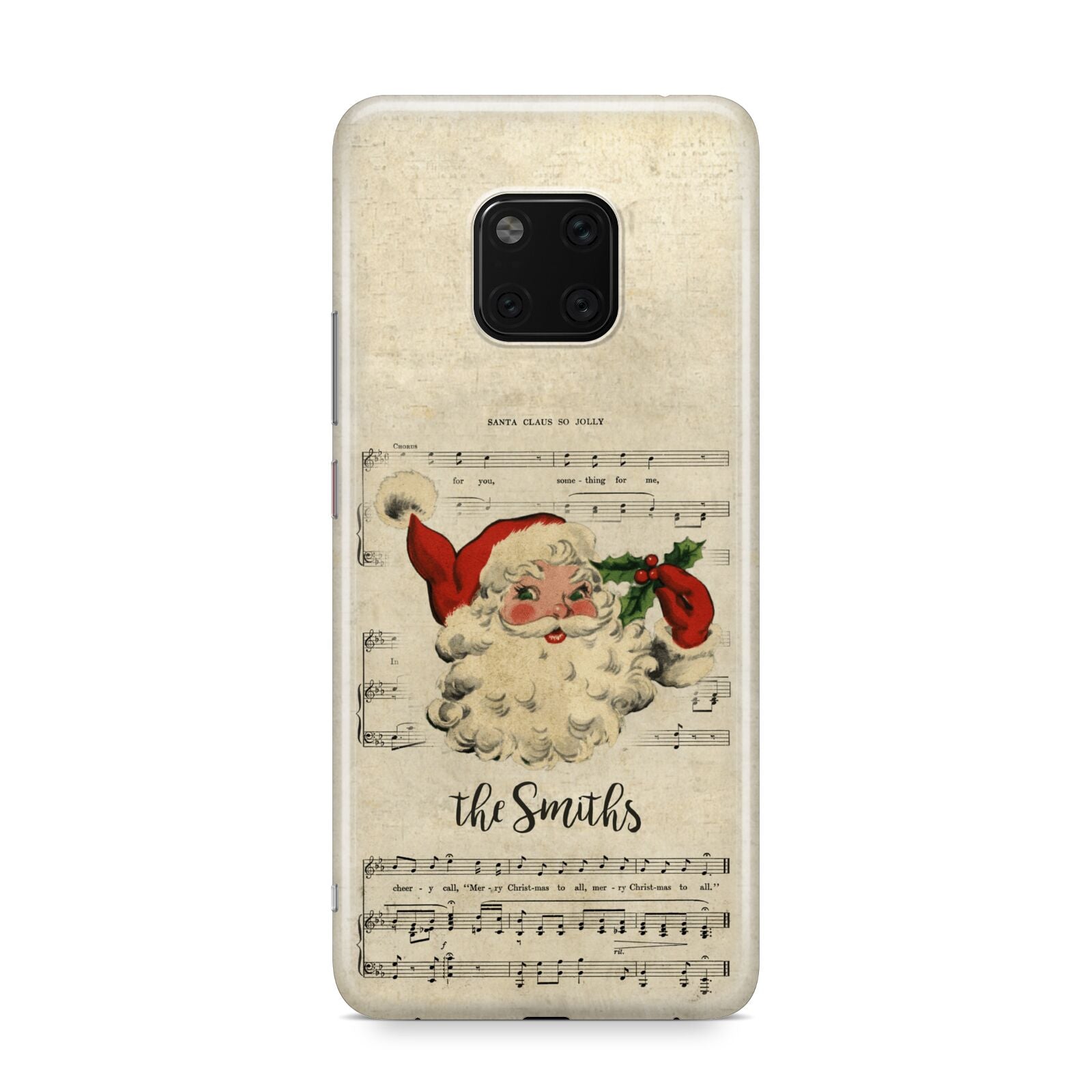 Personalised Vintage Christmas Huawei Mate 20 Pro Phone Case