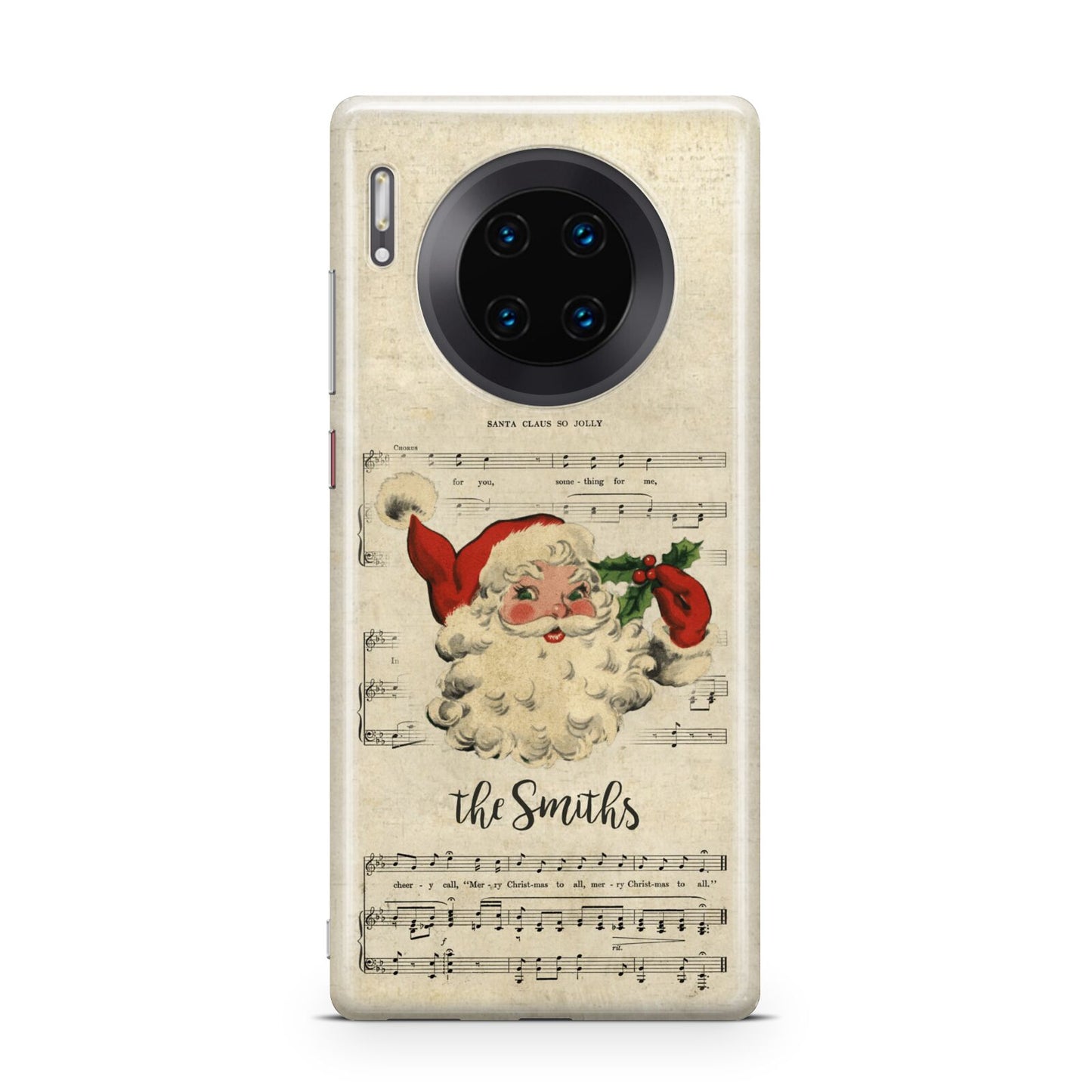 Personalised Vintage Christmas Huawei Mate 30 Pro Phone Case
