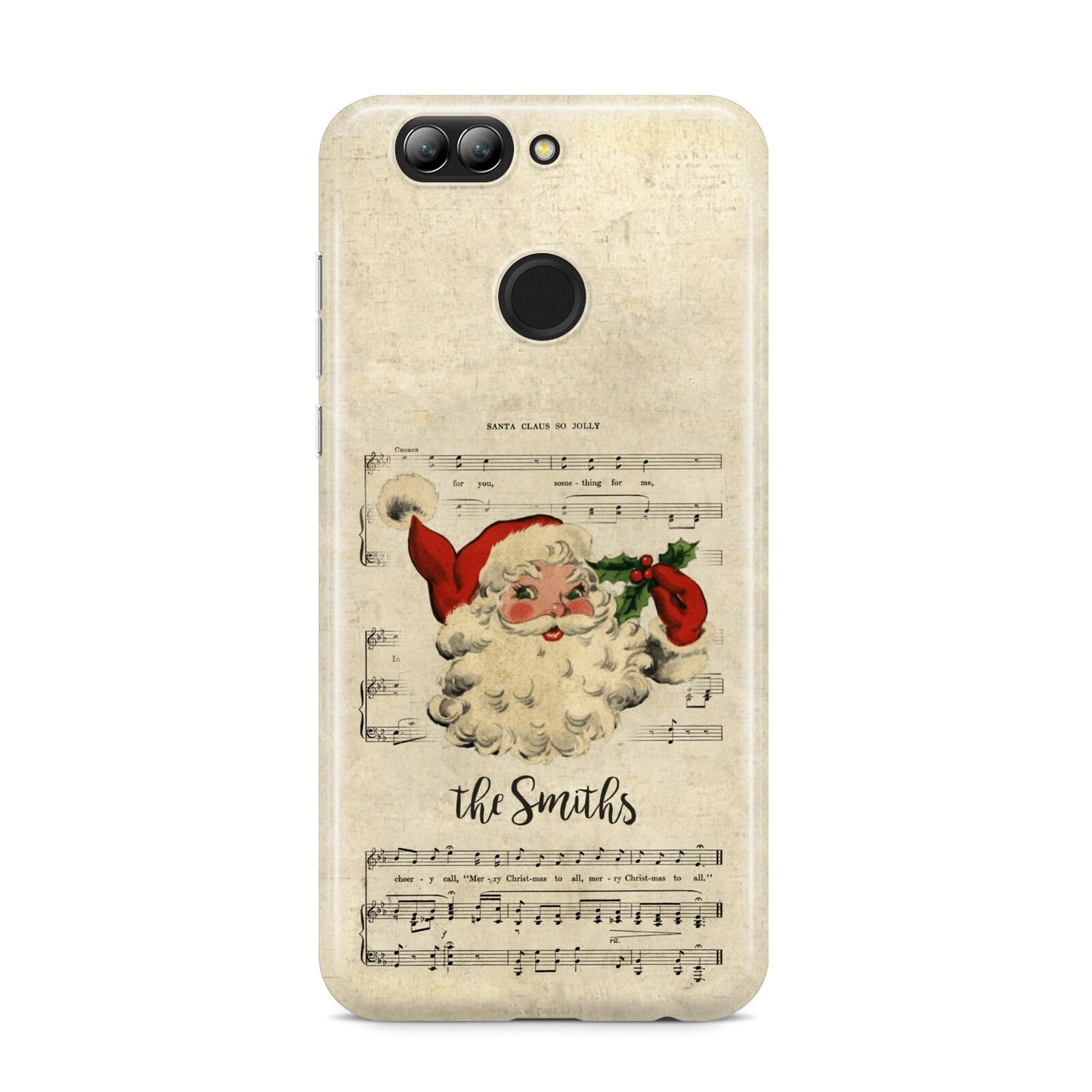 Personalised Vintage Christmas Huawei Nova 2s Phone Case