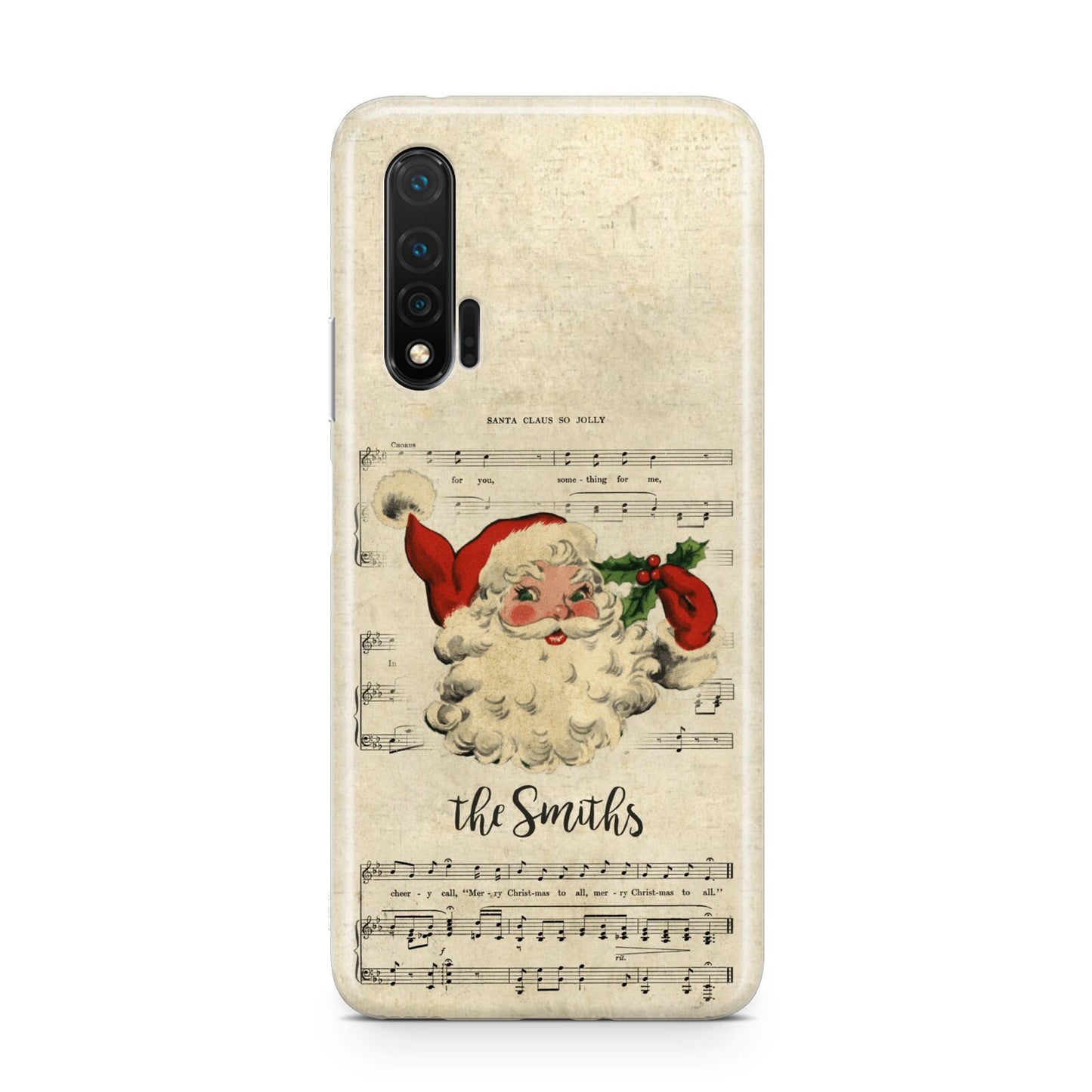 Personalised Vintage Christmas Huawei Nova 6 Phone Case