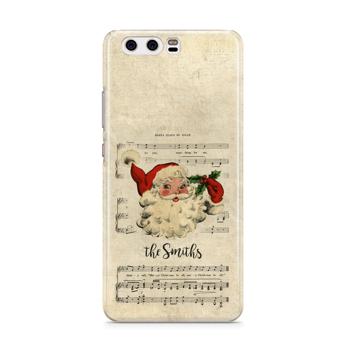 Personalised Vintage Christmas Huawei P10 Phone Case