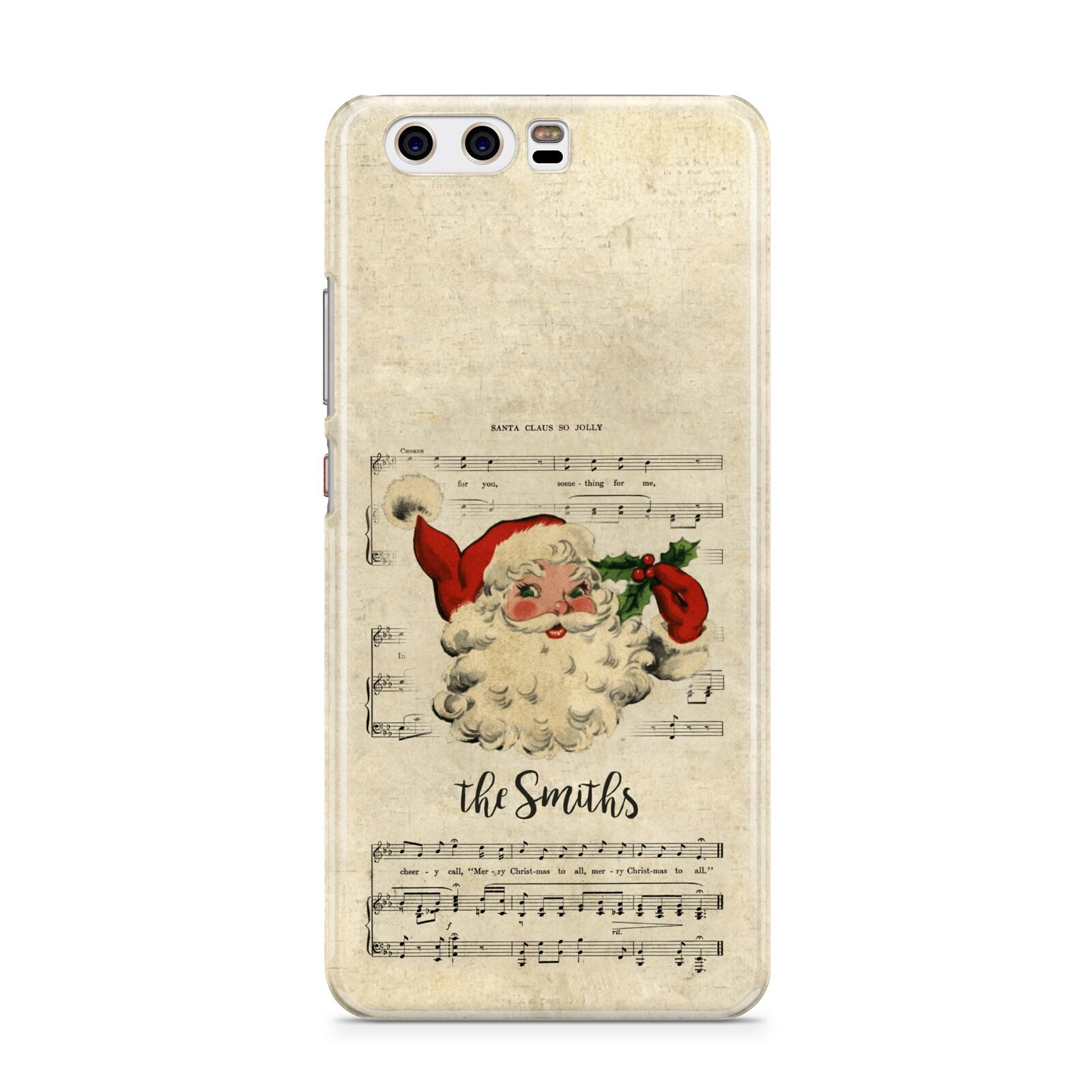 Personalised Vintage Christmas Huawei P10 Phone Case