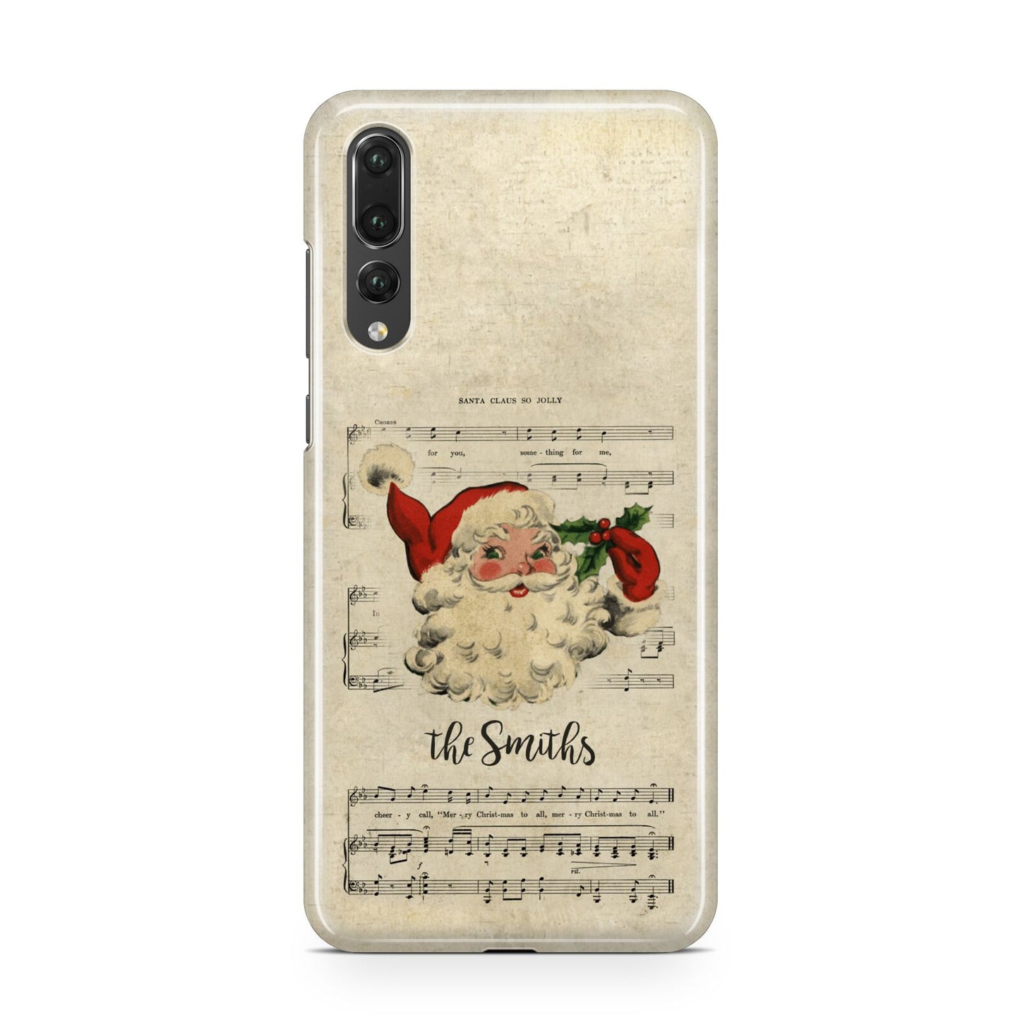 Personalised Vintage Christmas Huawei P20 Pro Phone Case