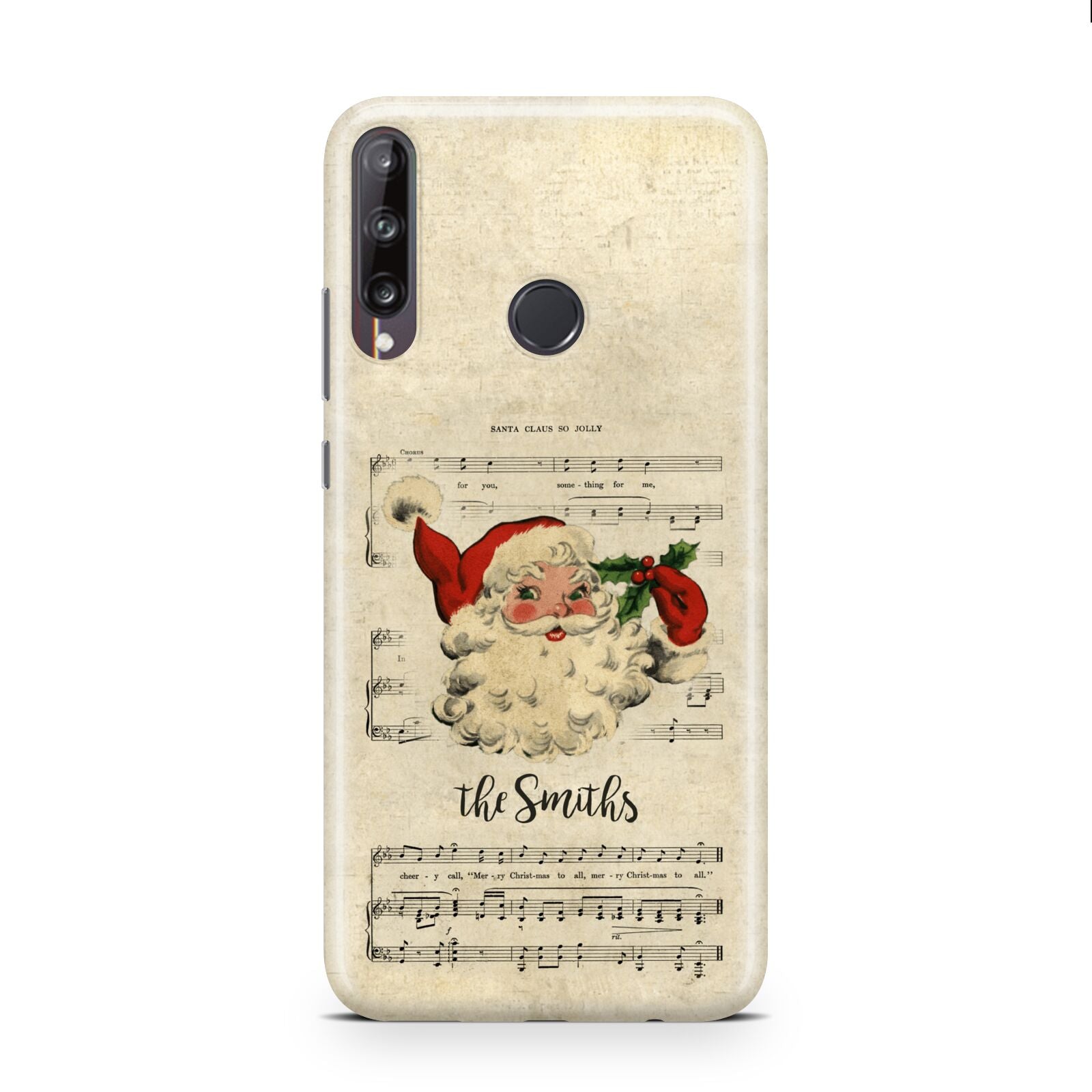 Personalised Vintage Christmas Huawei P40 Lite E Phone Case
