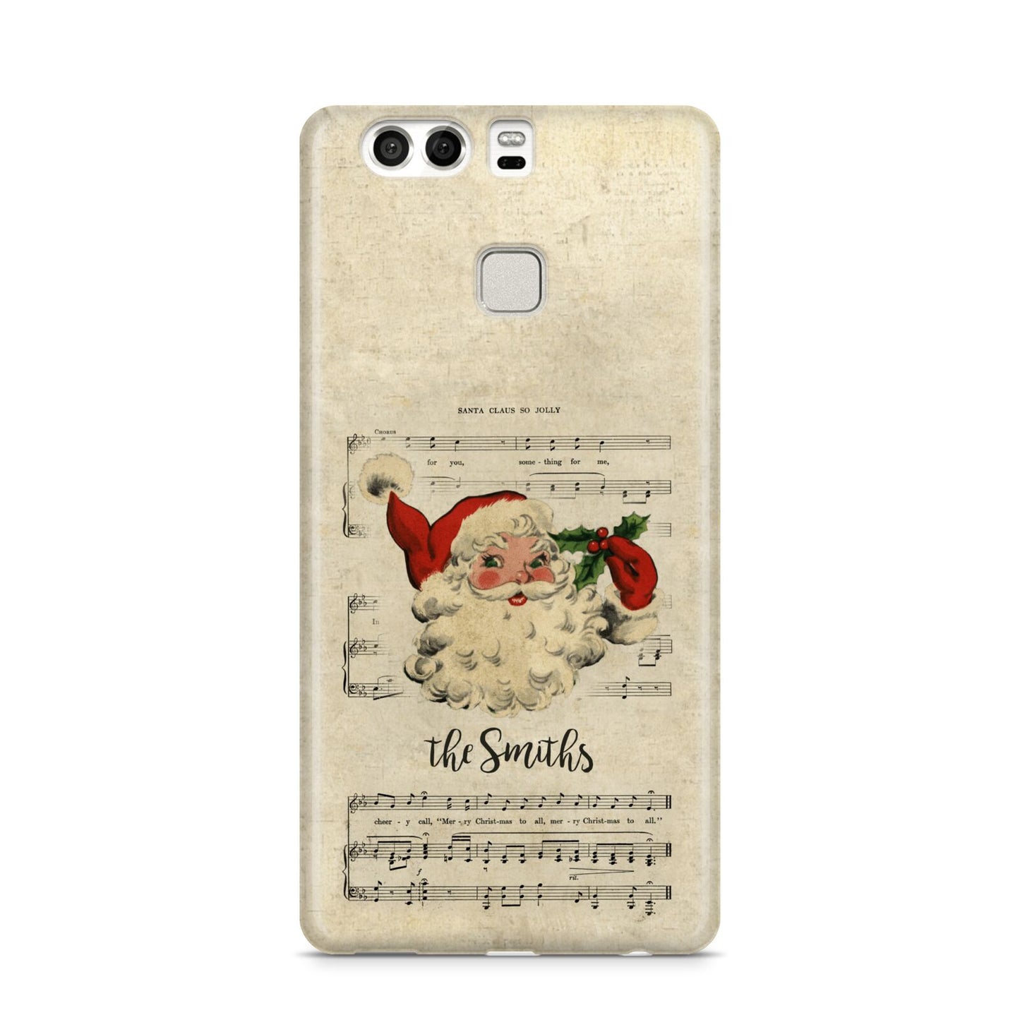 Personalised Vintage Christmas Huawei P9 Case