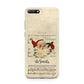 Personalised Vintage Christmas Huawei Y6 2018