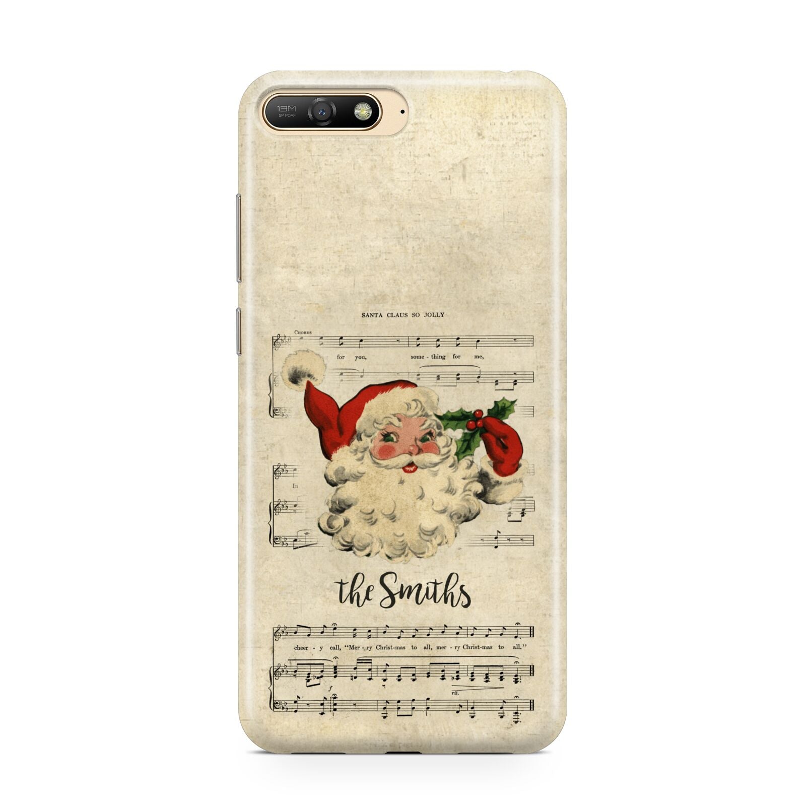 Personalised Vintage Christmas Huawei Y6 2018