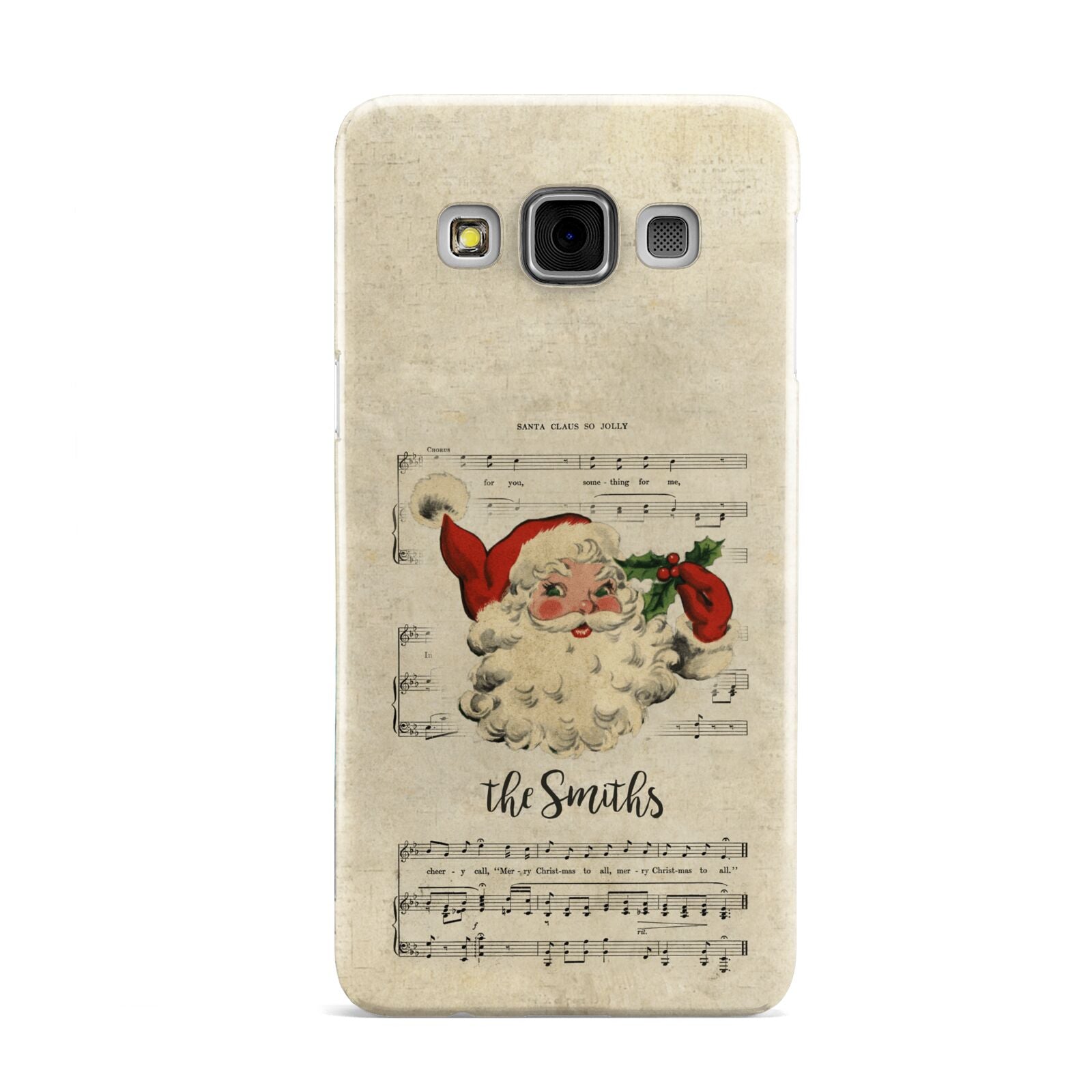 Personalised Vintage Christmas Samsung Galaxy A3 Case