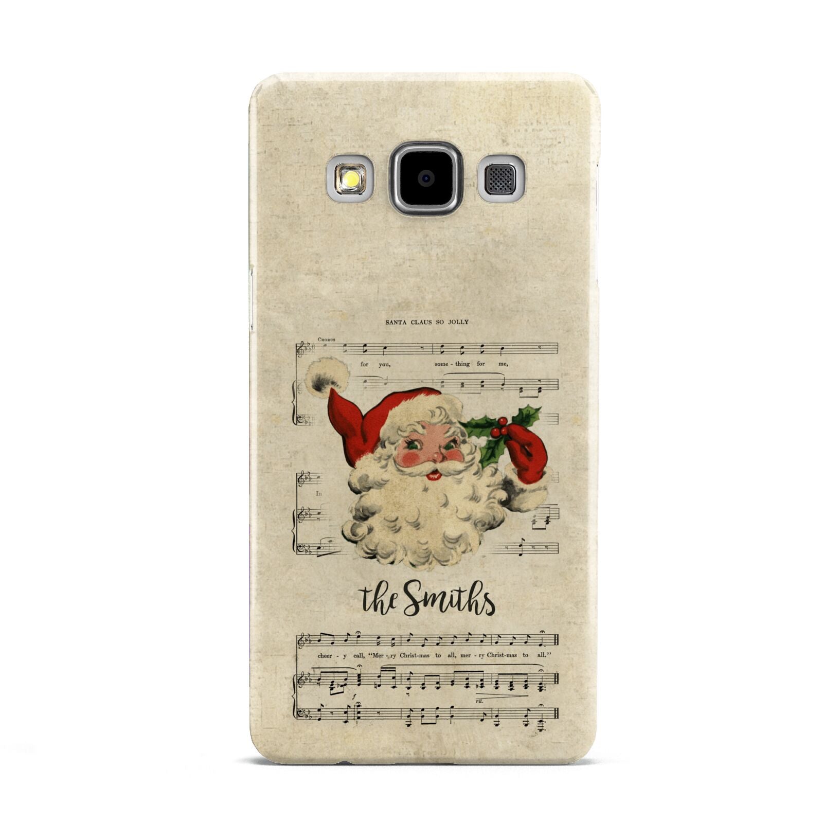 Personalised Vintage Christmas Samsung Galaxy A5 Case