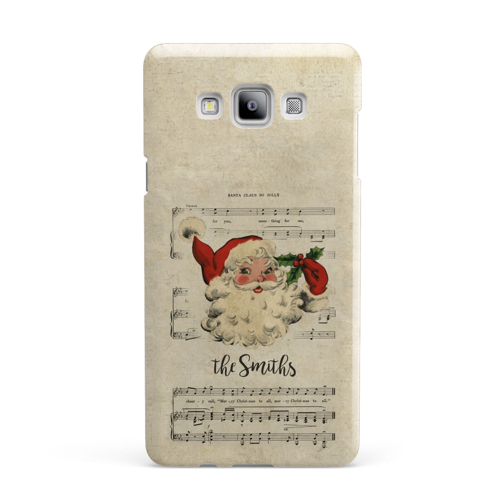 Personalised Vintage Christmas Samsung Galaxy A7 2015 Case