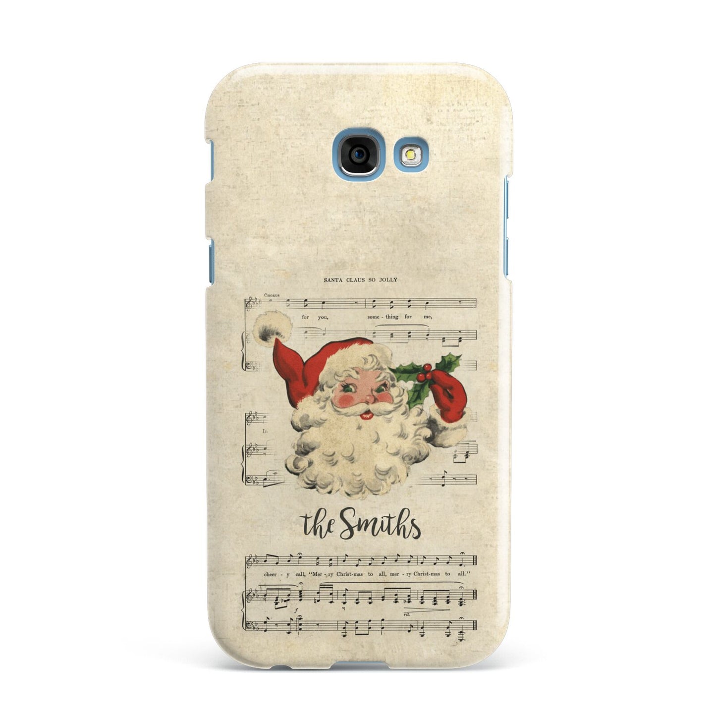 Personalised Vintage Christmas Samsung Galaxy A7 2017 Case