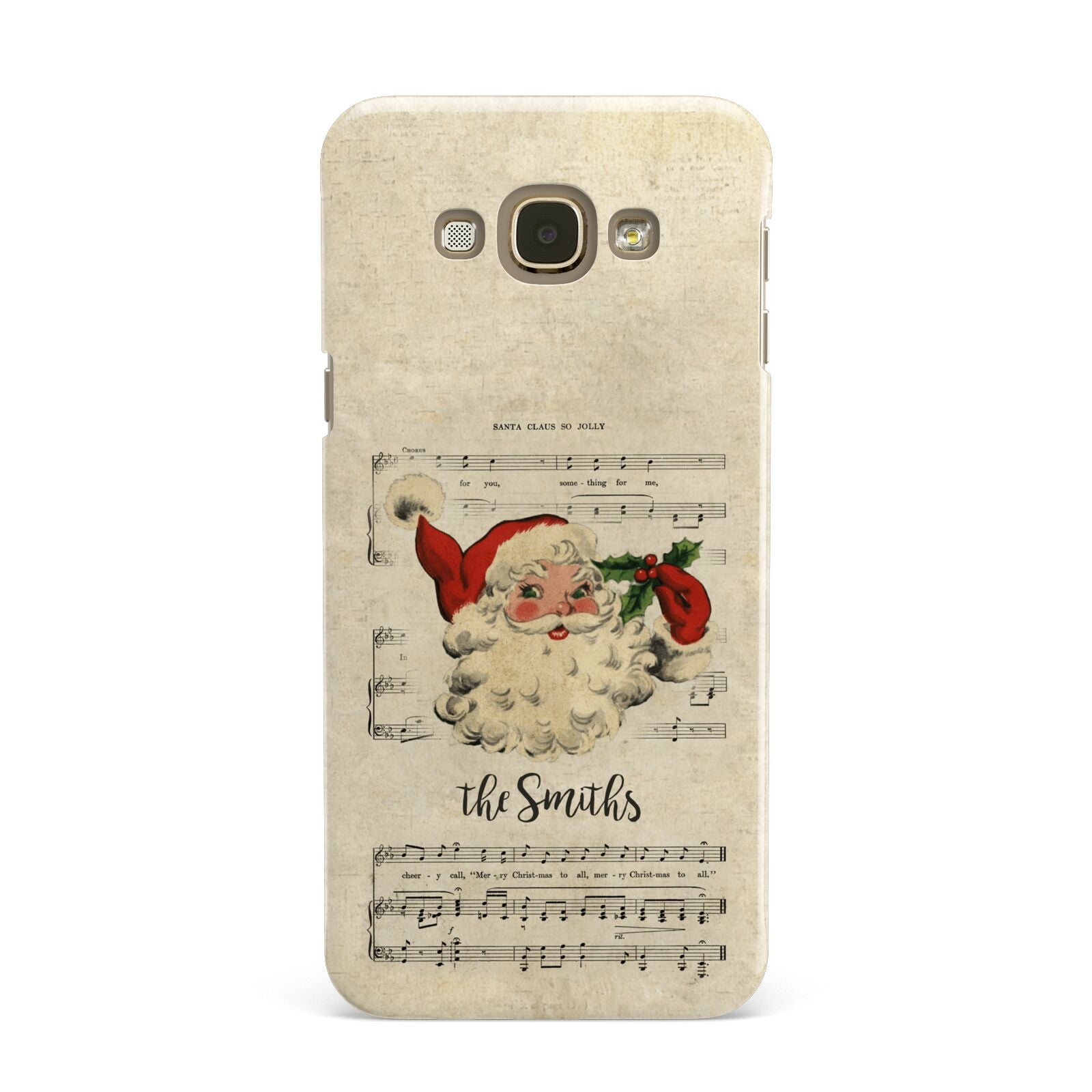 Personalised Vintage Christmas Samsung Galaxy A8 Case