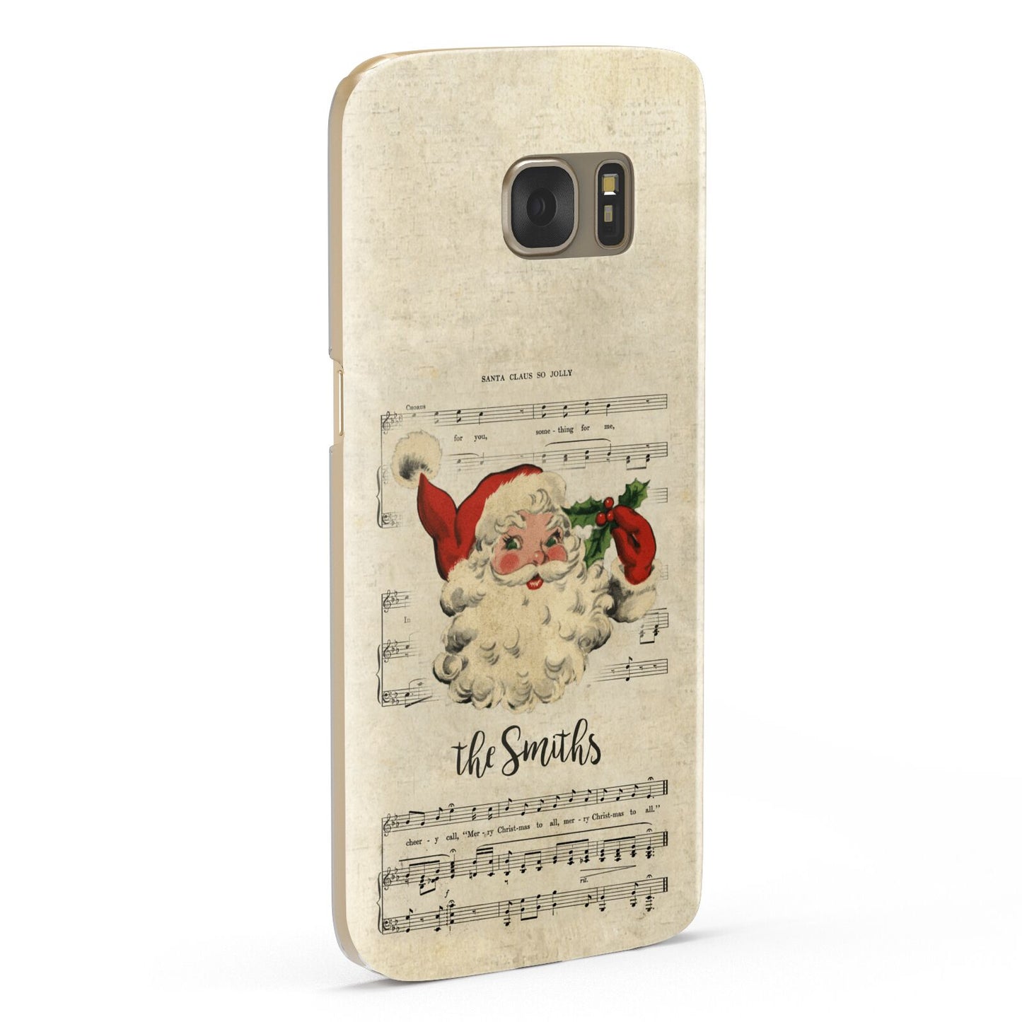 Personalised Vintage Christmas Samsung Galaxy Case Fourty Five Degrees