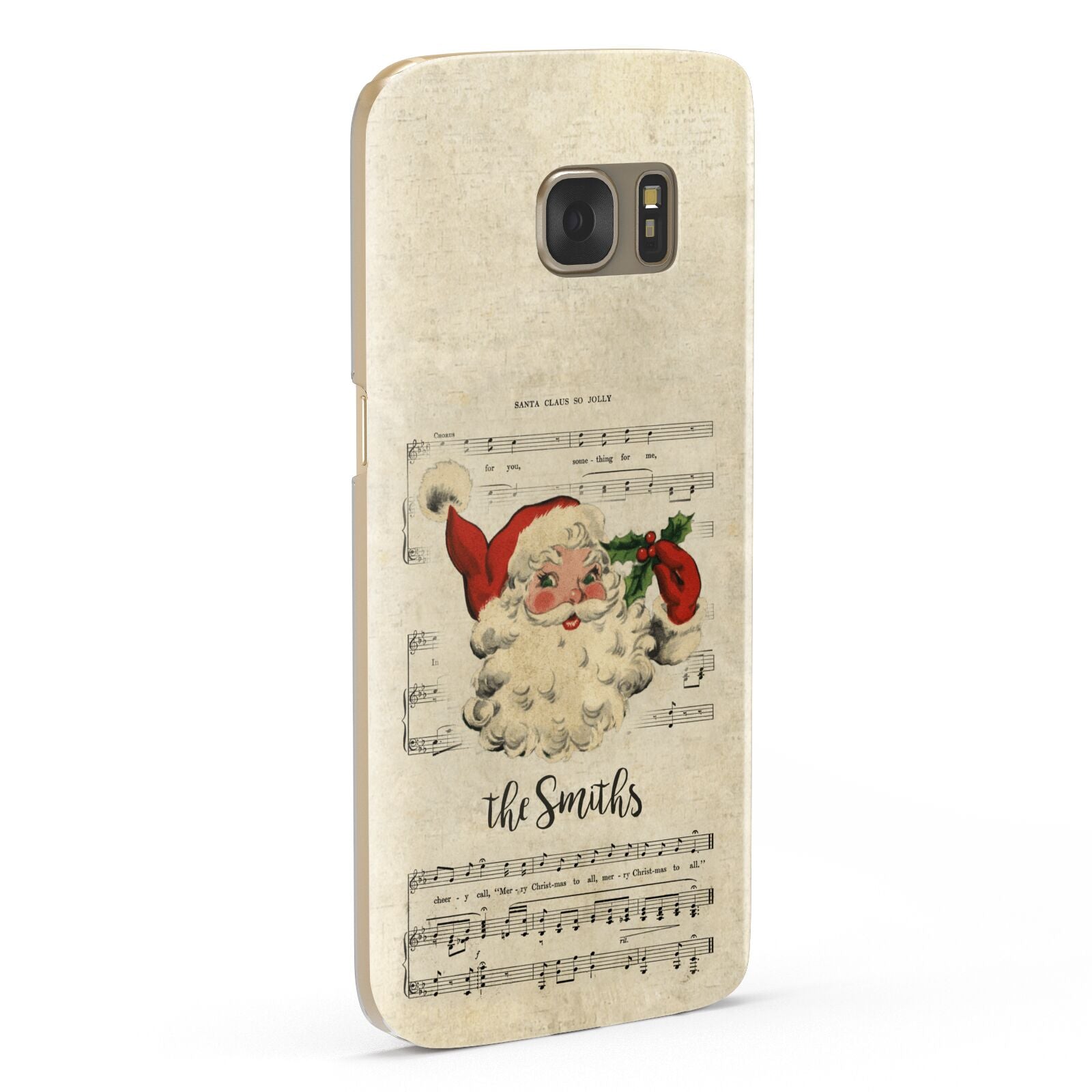 Personalised Vintage Christmas Samsung Galaxy Case Fourty Five Degrees