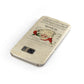 Personalised Vintage Christmas Samsung Galaxy Case Front Close Up