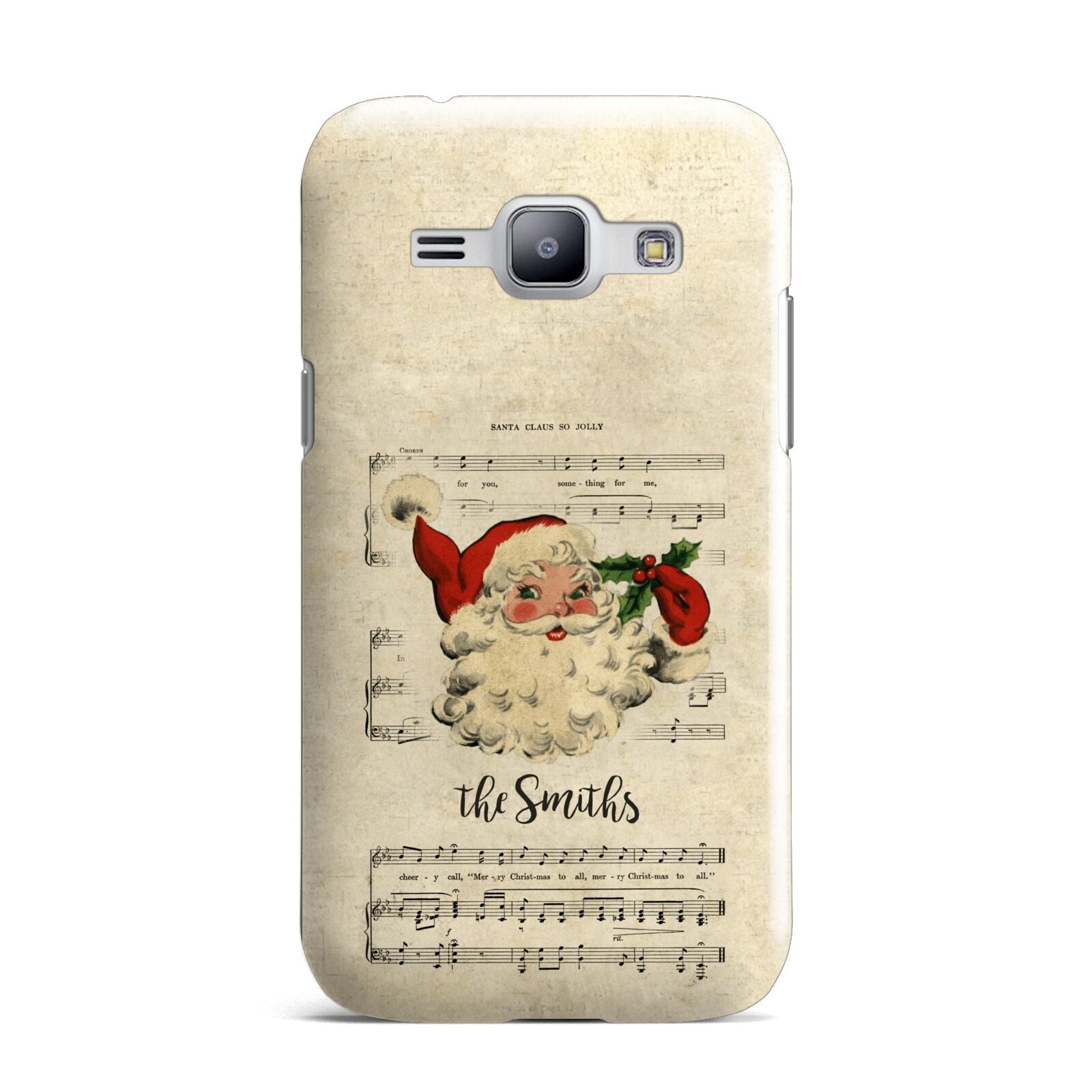 Personalised Vintage Christmas Samsung Galaxy J1 2015 Case