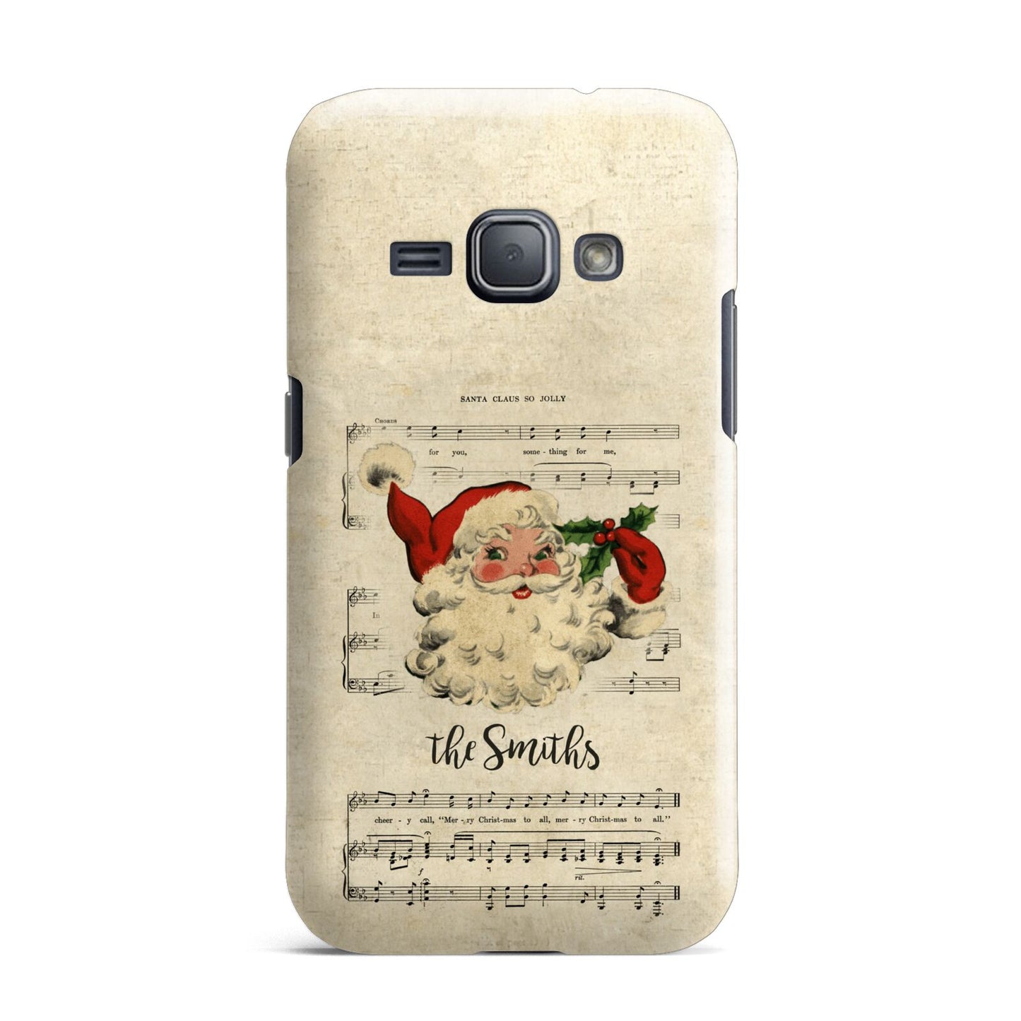 Personalised Vintage Christmas Samsung Galaxy J1 2016 Case