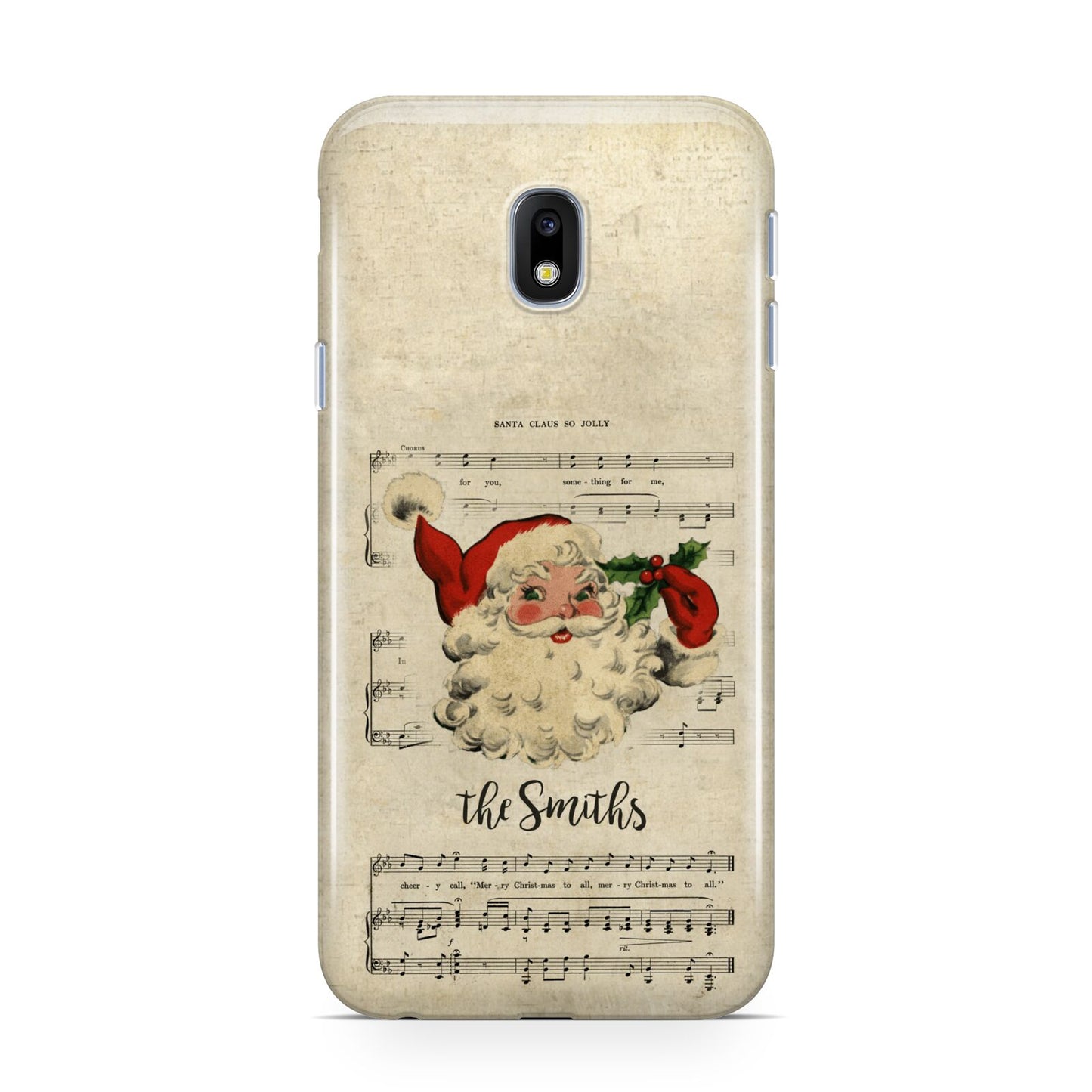 Personalised Vintage Christmas Samsung Galaxy J3 2017 Case