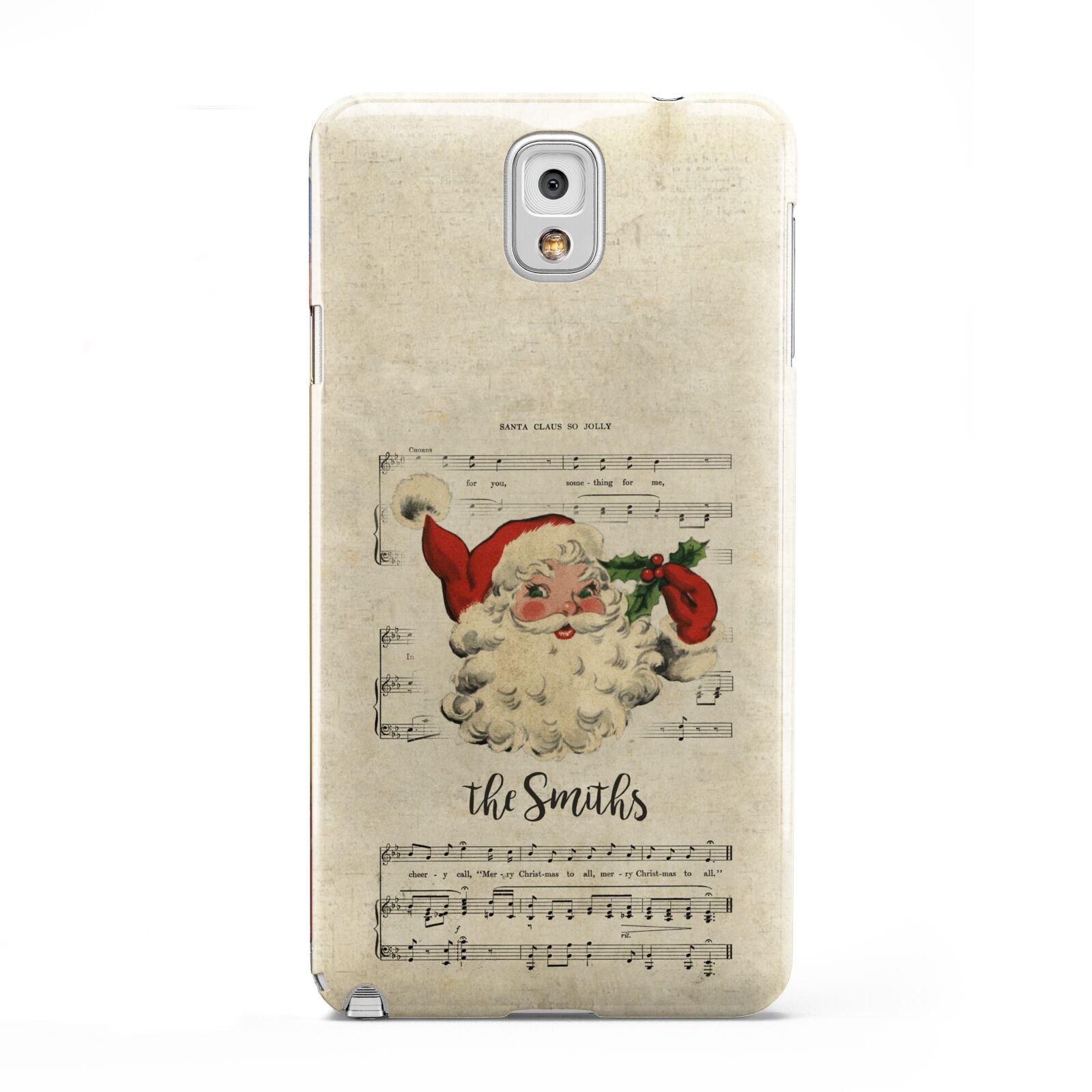 Personalised Vintage Christmas Samsung Galaxy Note 3 Case