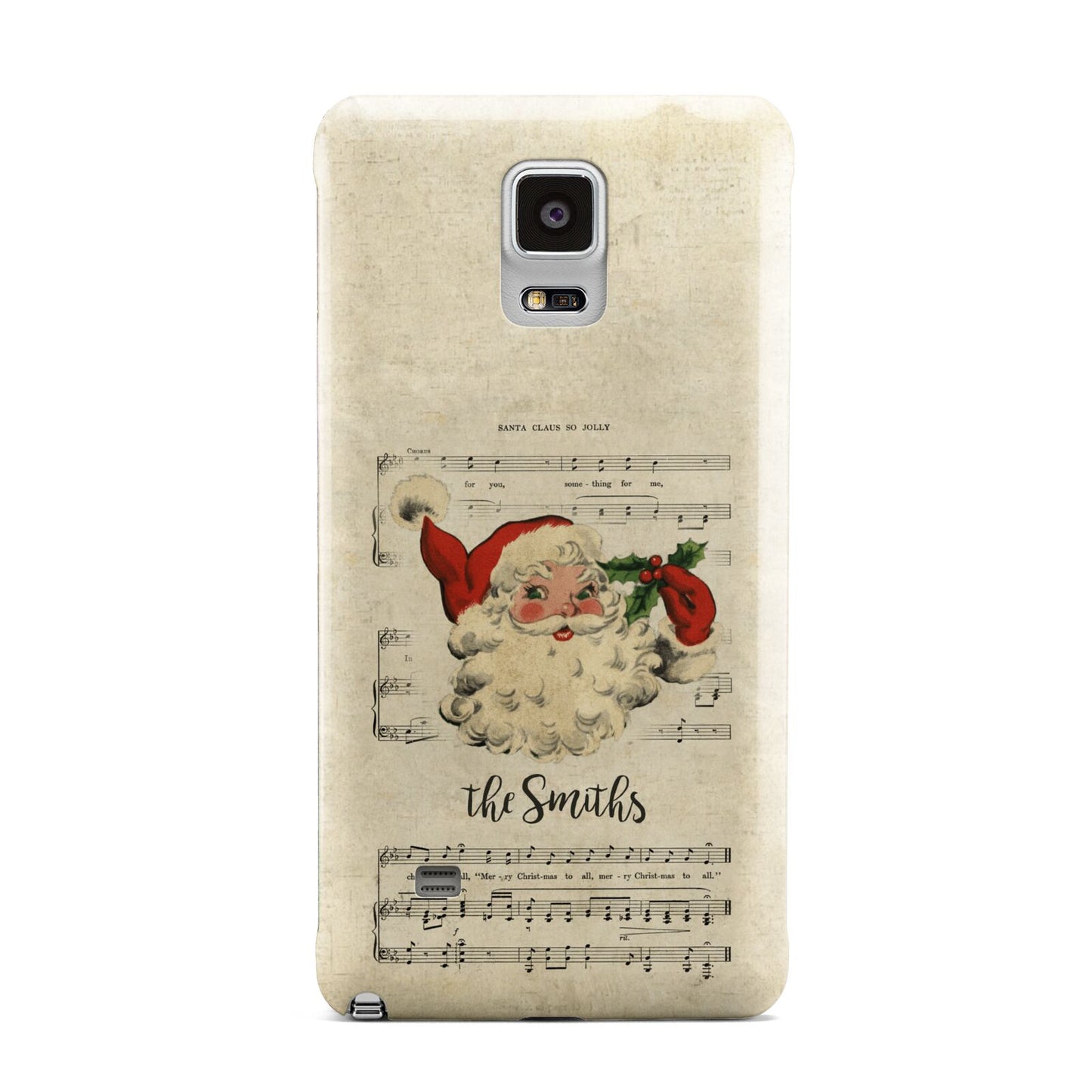 Personalised Vintage Christmas Samsung Galaxy Note 4 Case