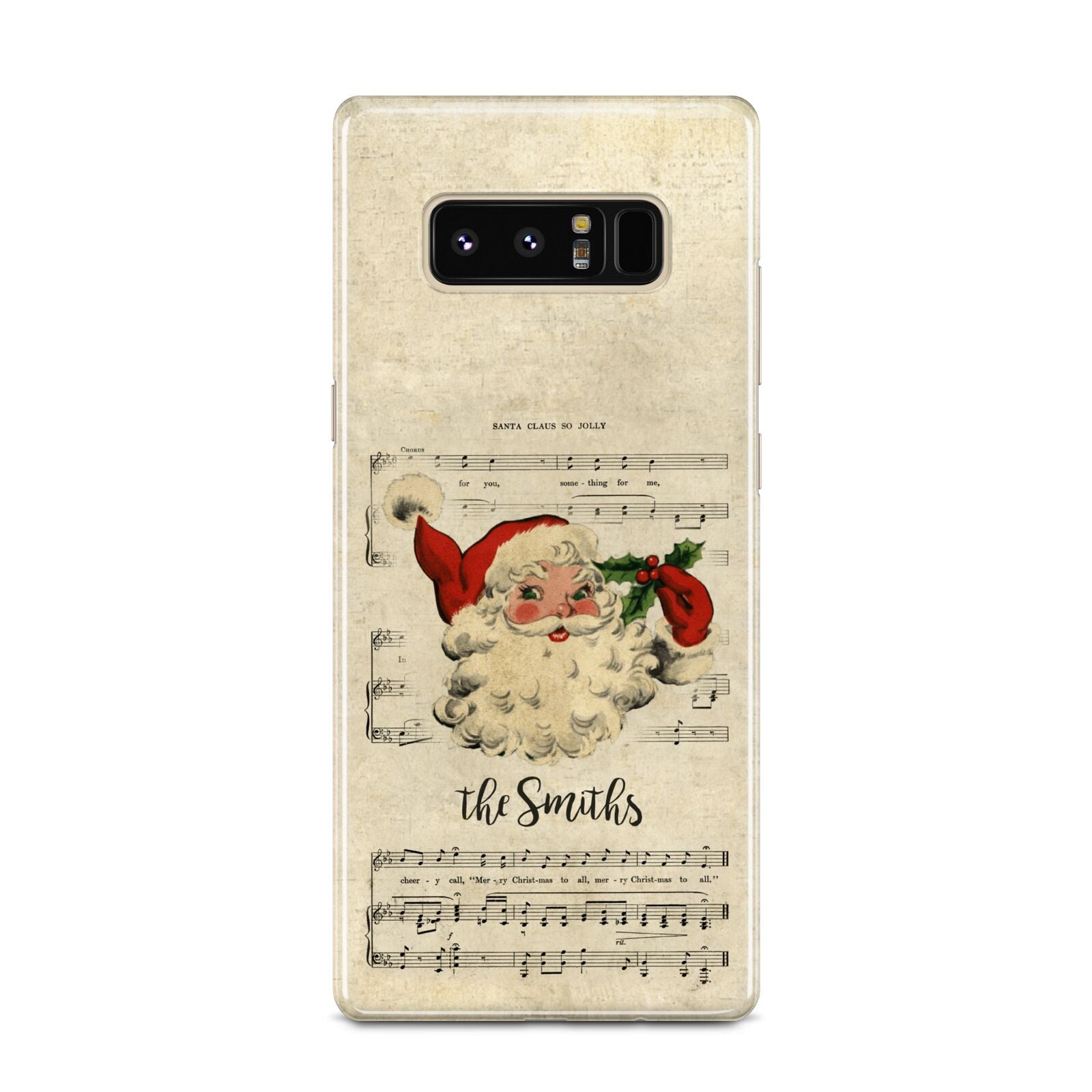 Personalised Vintage Christmas Samsung Galaxy Note 8 Case