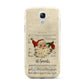 Personalised Vintage Christmas Samsung Galaxy S4 Mini Case