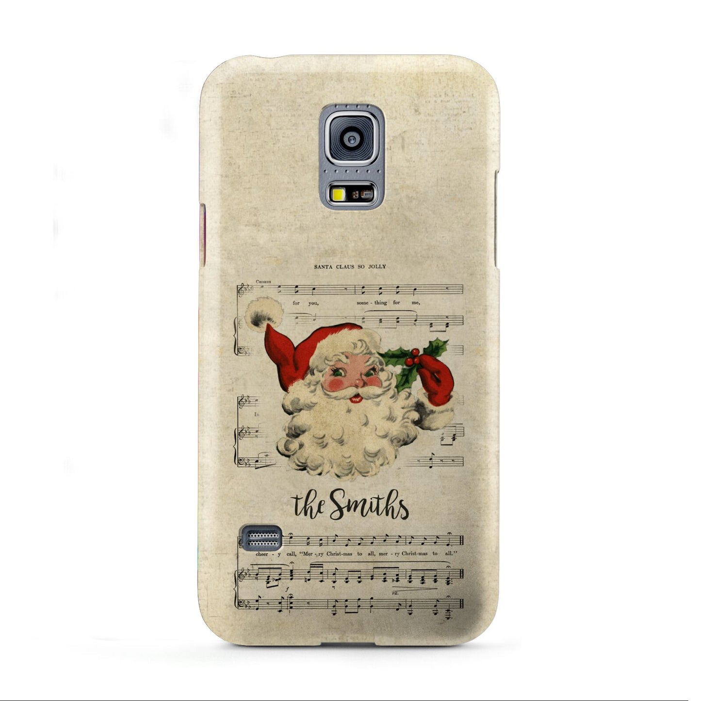 Personalised Vintage Christmas Samsung Galaxy S5 Mini Case
