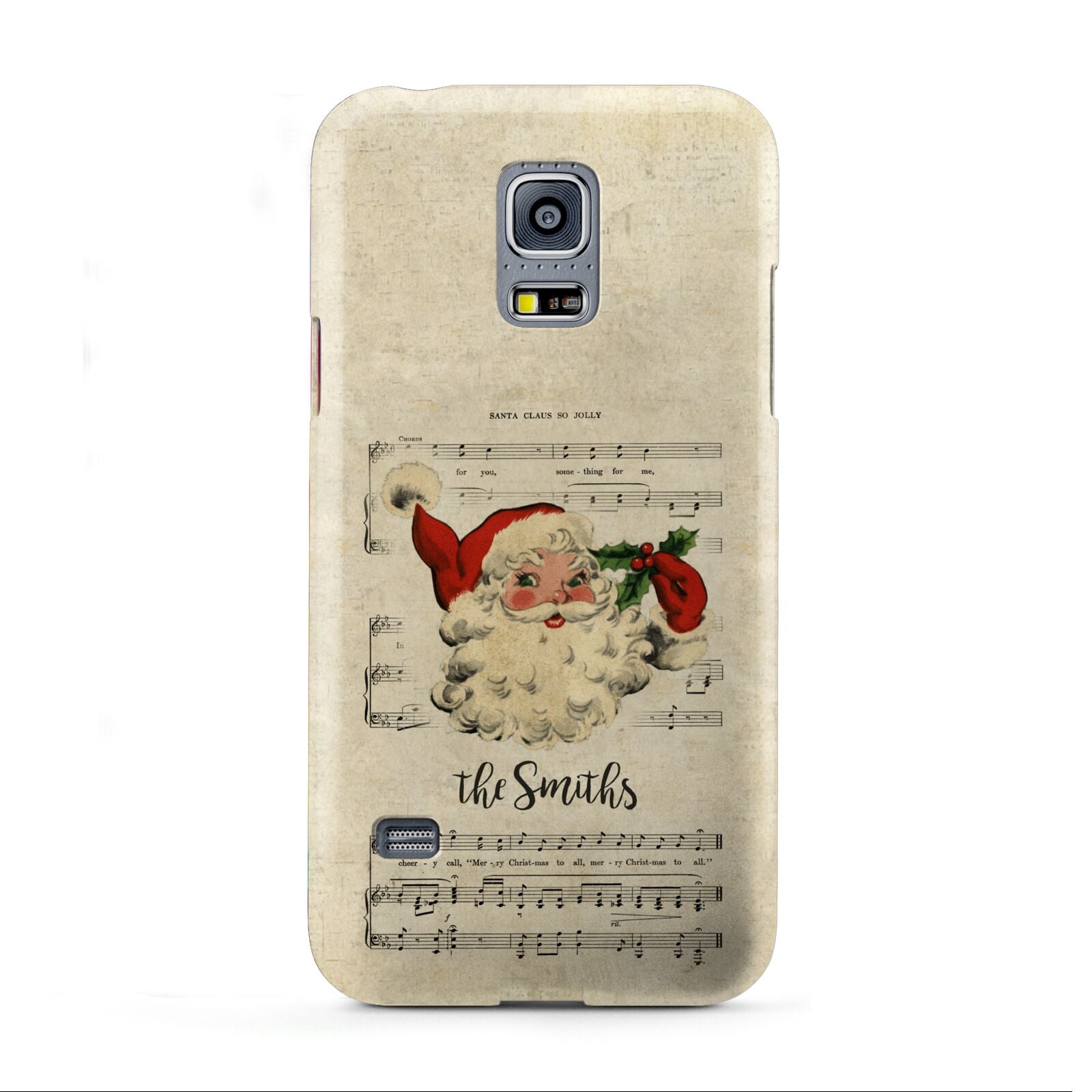 Personalised Vintage Christmas Samsung Galaxy S5 Mini Case