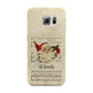 Personalised Vintage Christmas Samsung Galaxy S6 Edge Case