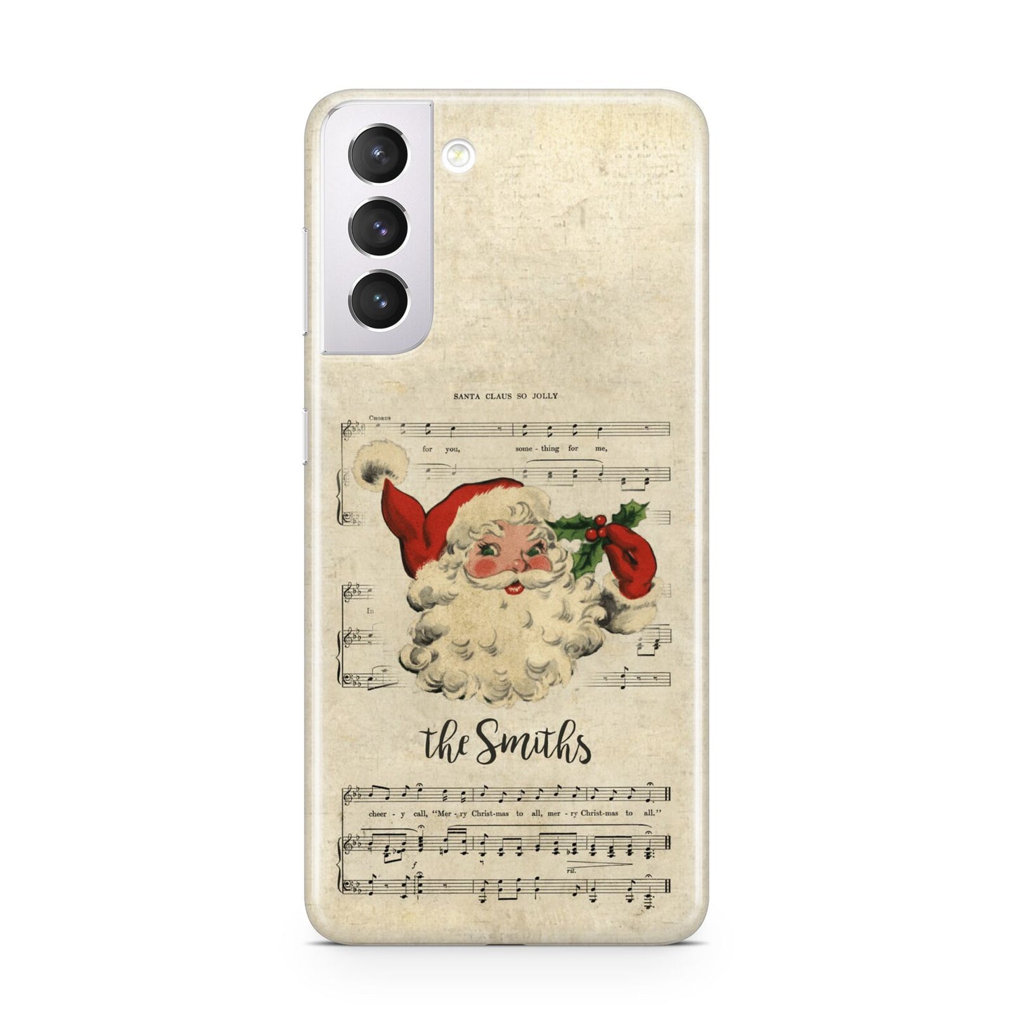 Personalised Vintage Christmas Samsung S21 Case