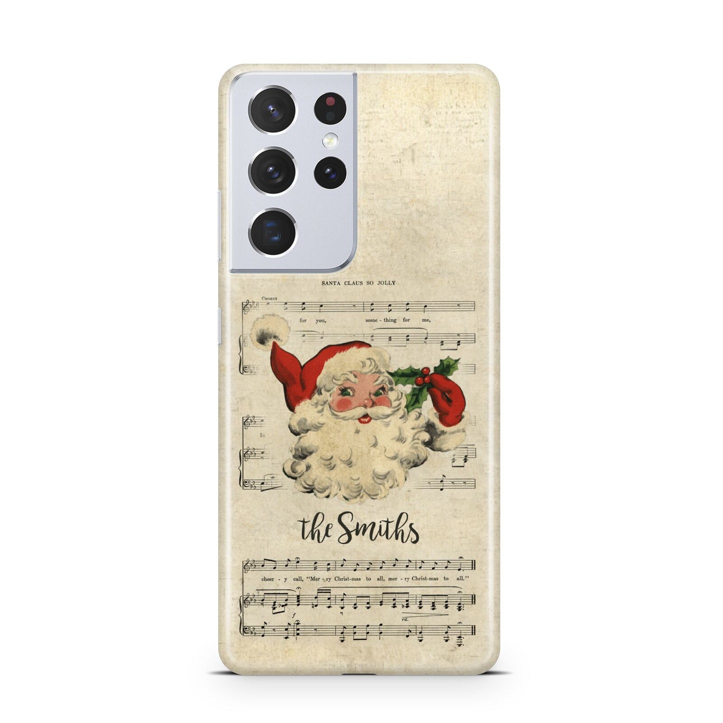 Personalised Vintage Christmas Samsung S21 Ultra Case