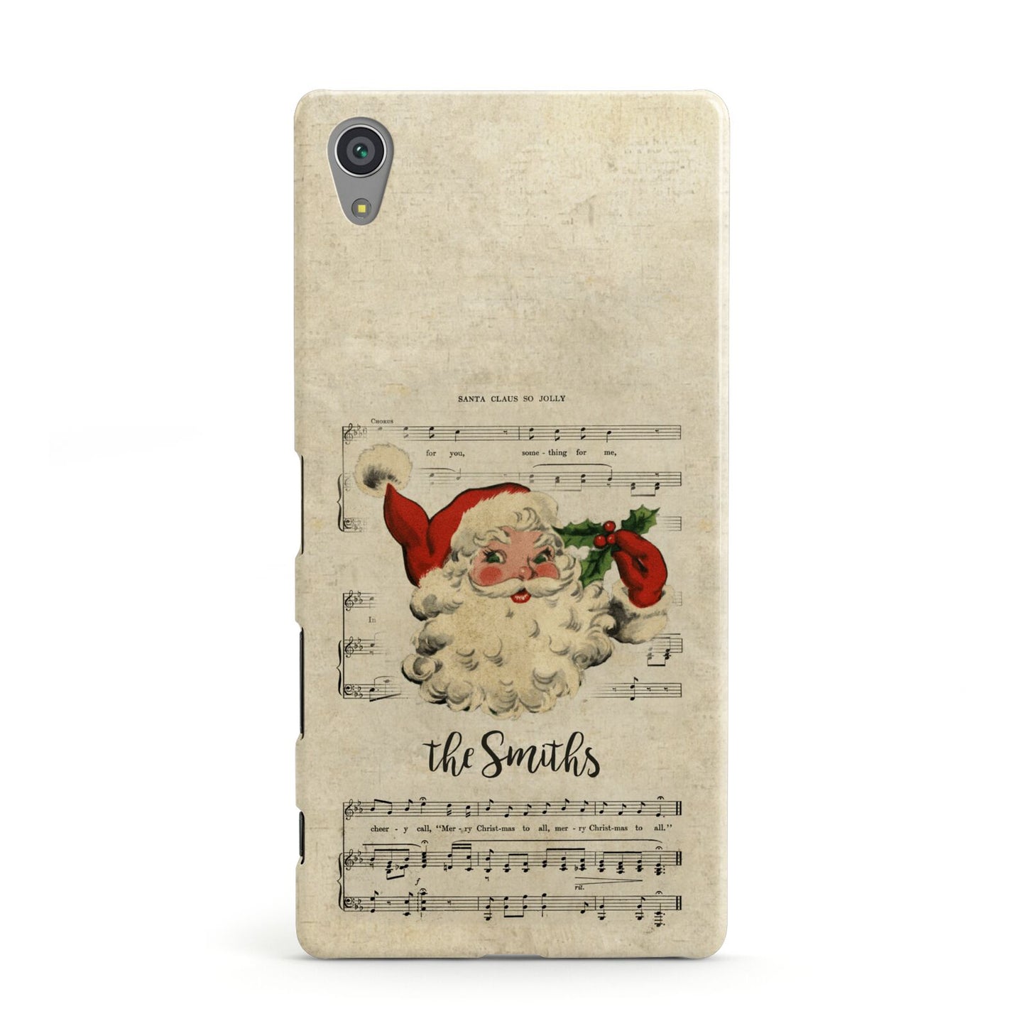 Personalised Vintage Christmas Sony Xperia Case
