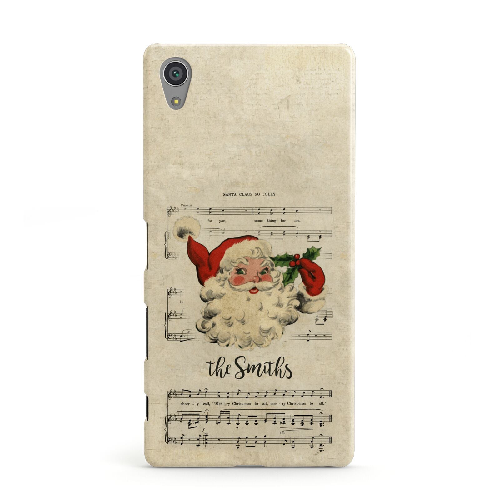 Personalised Vintage Christmas Sony Xperia Case