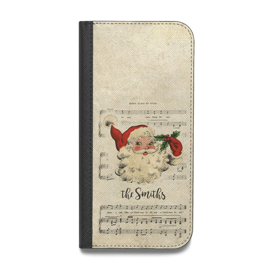 Personalised Vintage Christmas Vegan Leather Flip Samsung Case