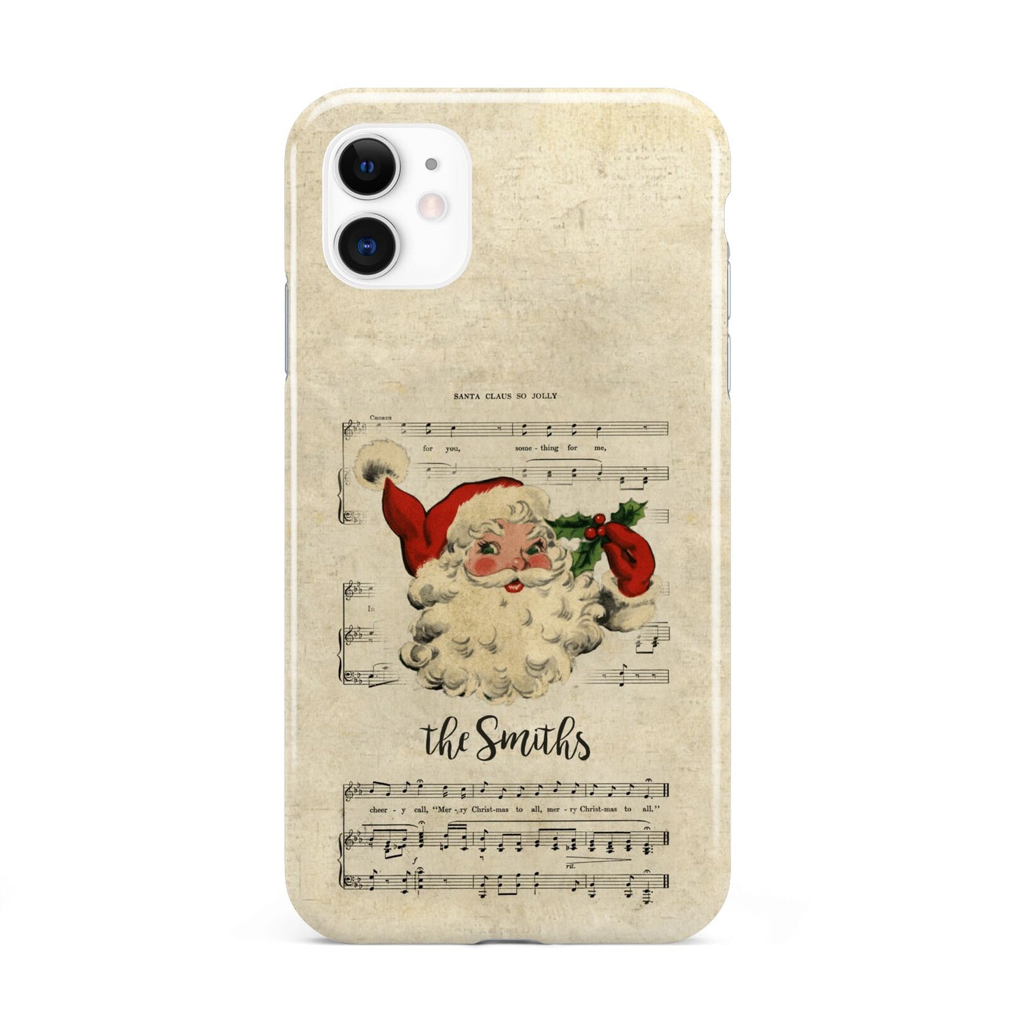 Personalised Vintage Christmas iPhone 11 3D Tough Case