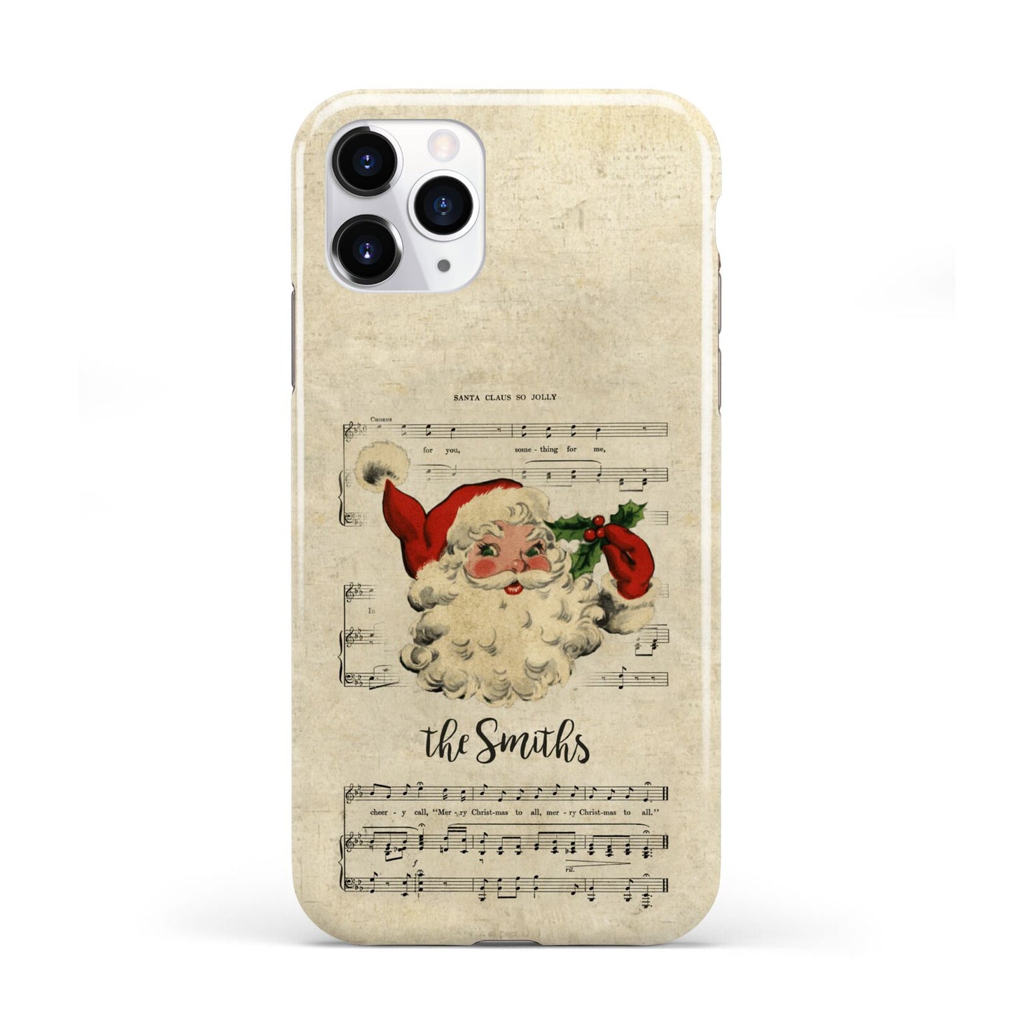 Personalised Vintage Christmas iPhone 11 Pro 3D Tough Case