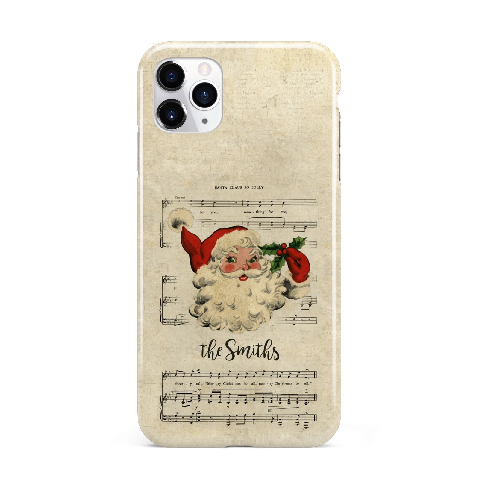 Personalised Vintage Christmas iPhone 11 Pro Max 3D Tough Case