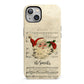 Personalised Vintage Christmas iPhone 13 Full Wrap 3D Tough Case