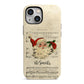 Personalised Vintage Christmas iPhone 13 Mini Full Wrap 3D Tough Case