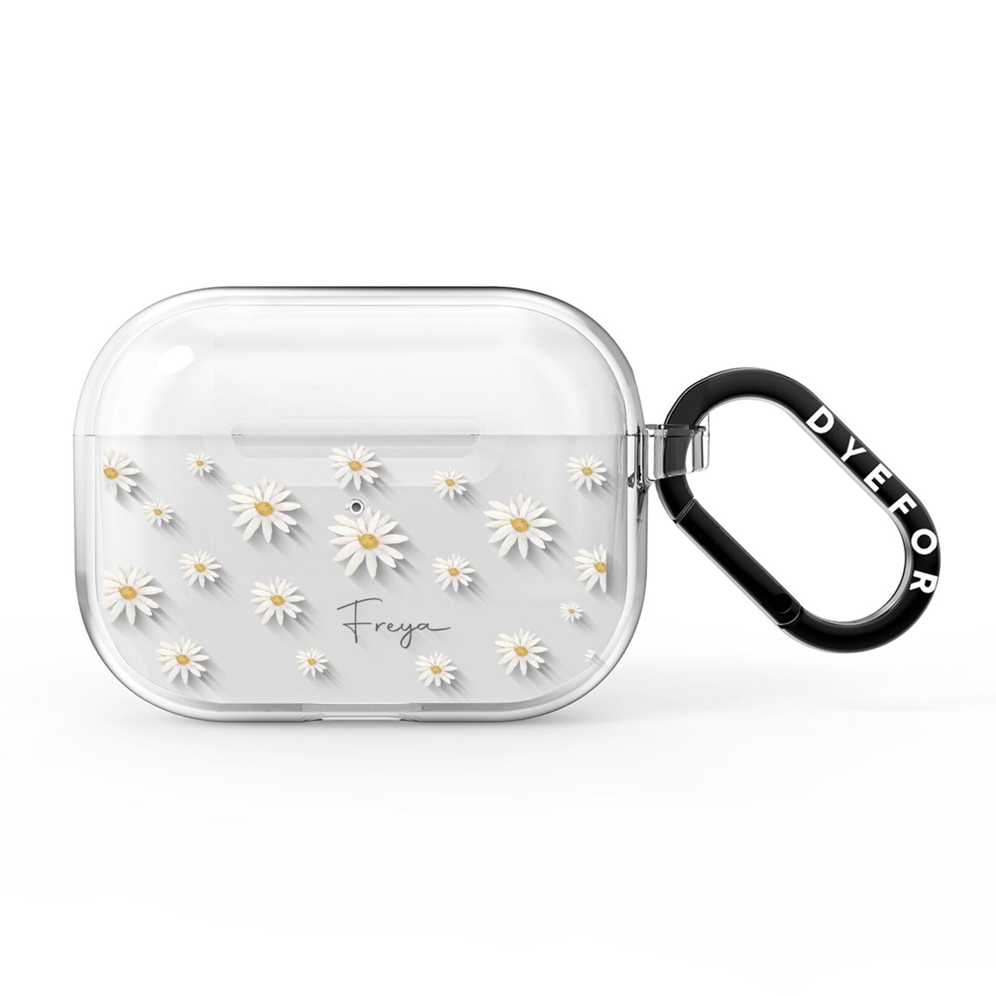 Personalised Vintage Daisy AirPods Pro Clear Case