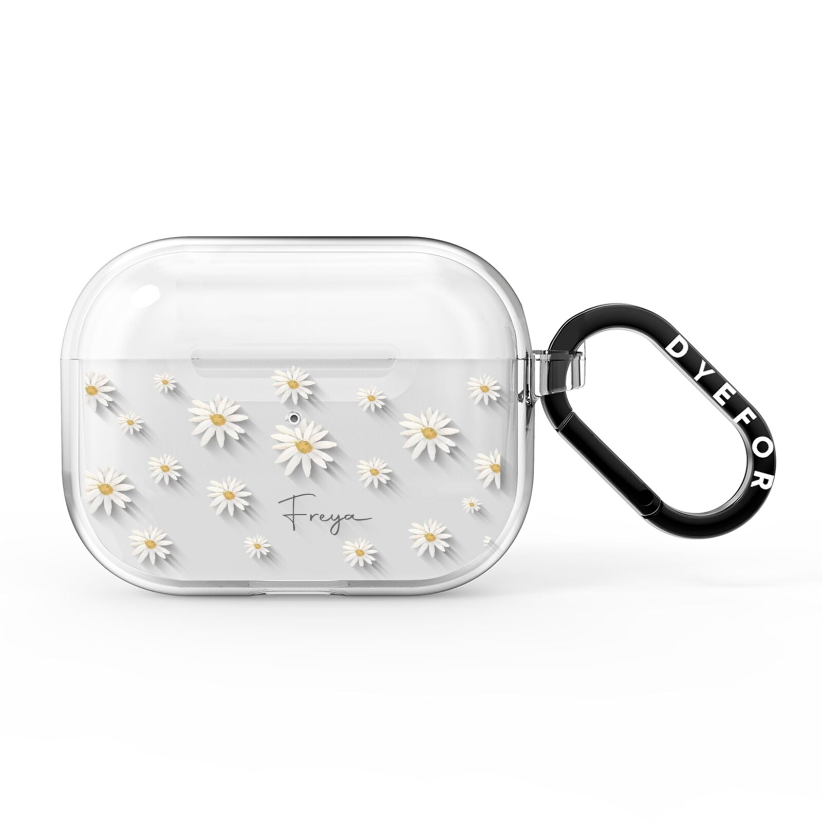 Personalised Vintage Daisy AirPods Pro Clear Case