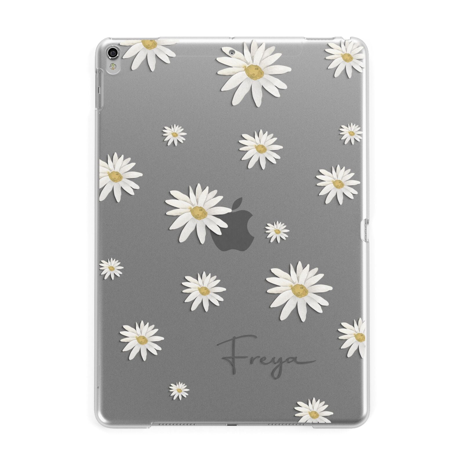 Personalised Vintage Daisy Apple iPad Silver Case
